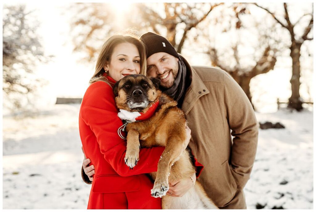 Familienfotoshooting mit Hund, Pärchen Fotoshooting