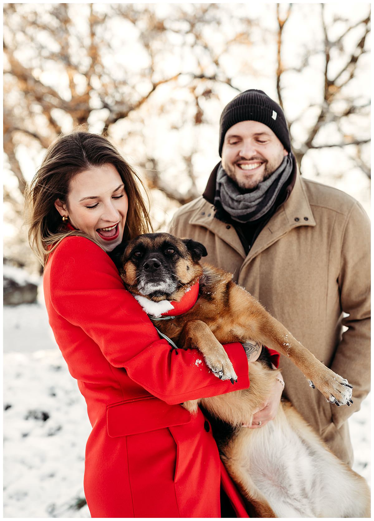 Familienfotoshooting mit Hund, Pärchen Fotoshooting