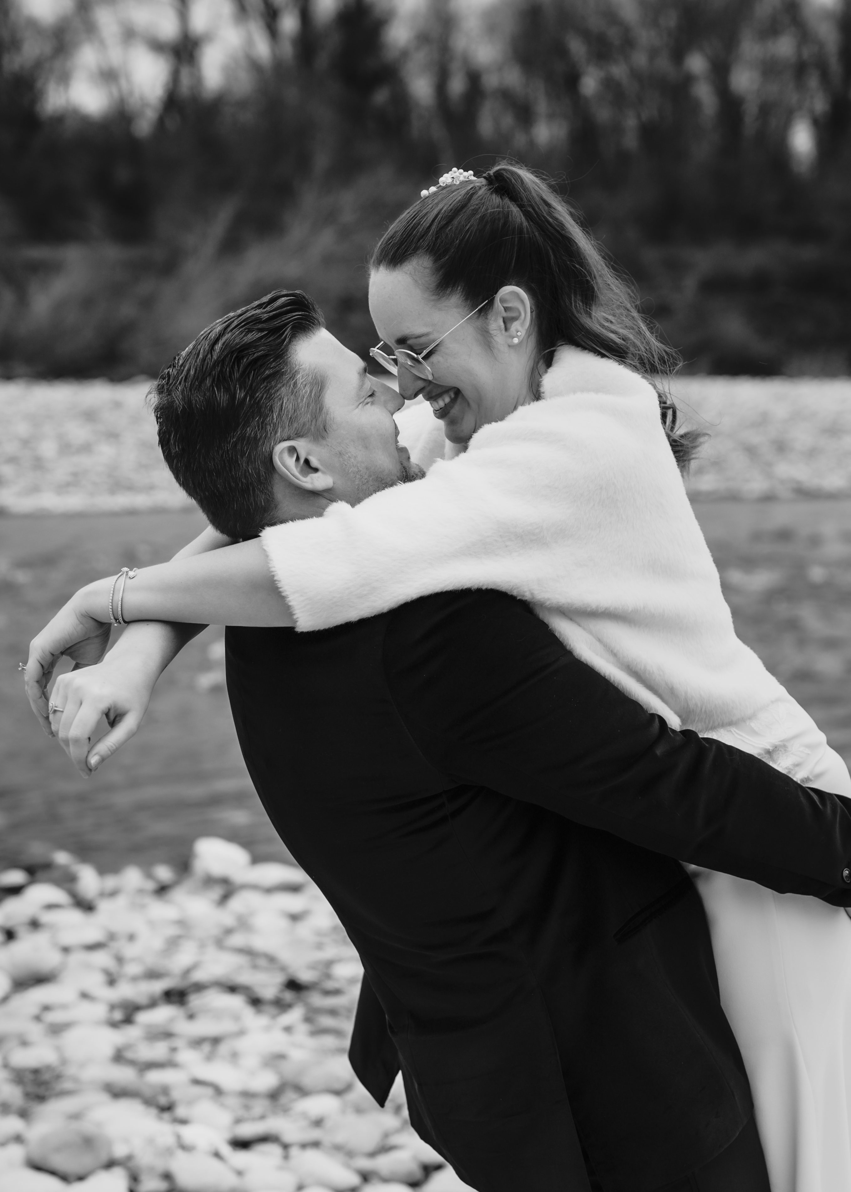 Brautpaarshooting first look schweiz